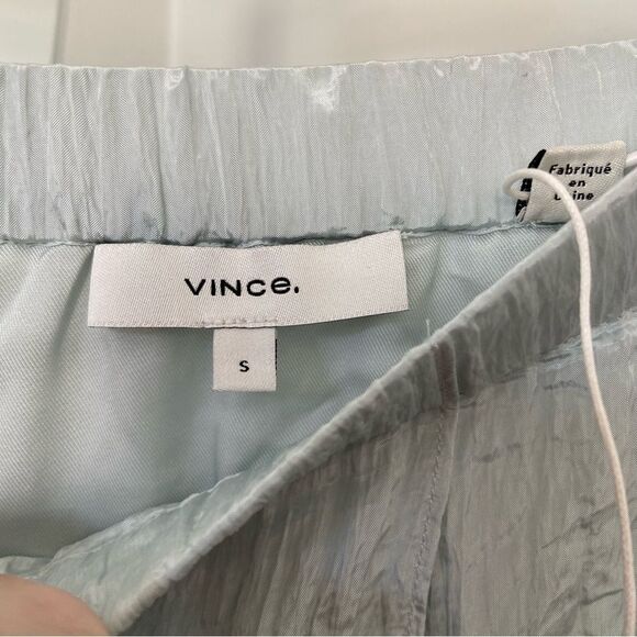 NWT Vince Tiered Asymmetric Crinkle Satin Skirt size Small - Picture 6 of 12